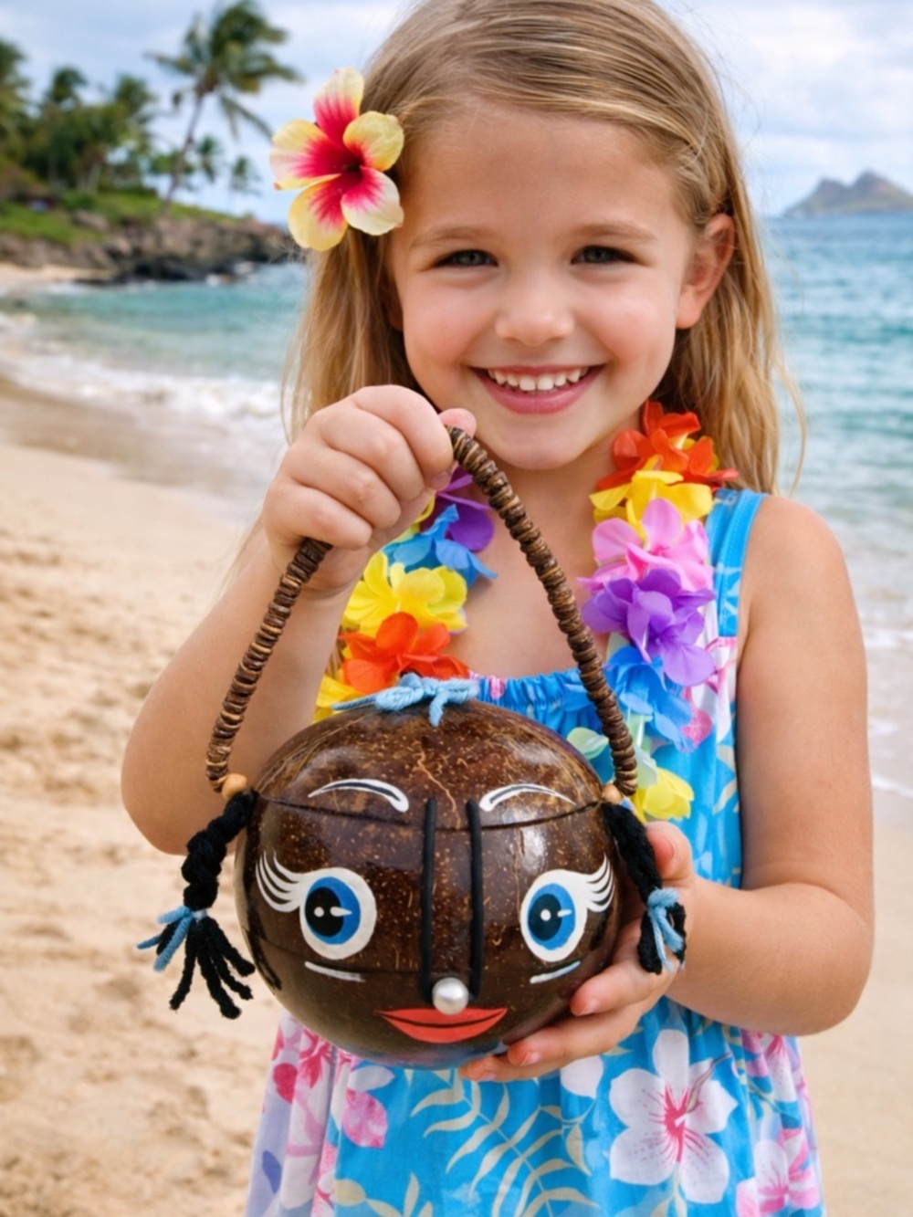 Vintage Coconut Girl Bag